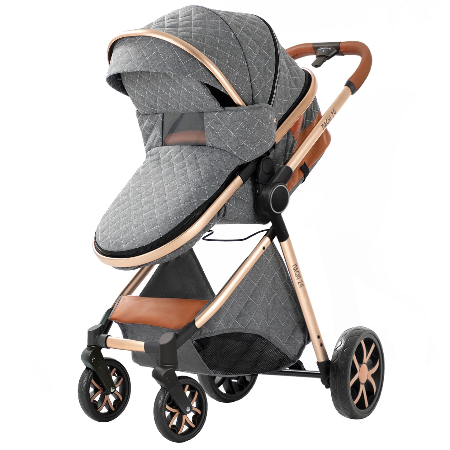 Lightweight Baby Stroller 3 in 1 Multifunctional High Landscape Baby Stroller