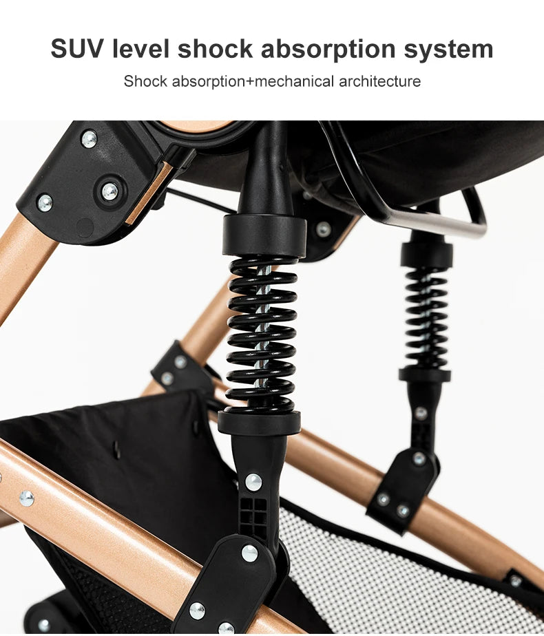 LuxyBaby™ Imperial 3-in-1 Travel System — The Complete Luxury Stroller Experience