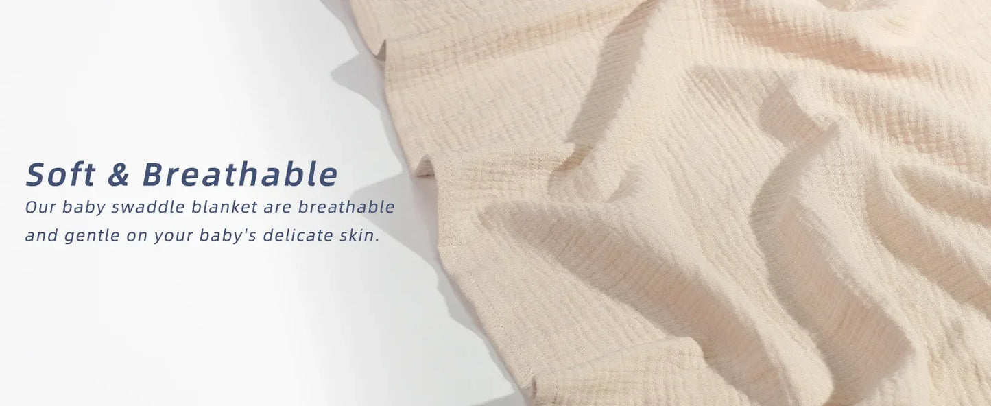 Pure Cotton Newborn Baby Towel & Blanket – Ultra-Soft, Safe, All-Season Comfort