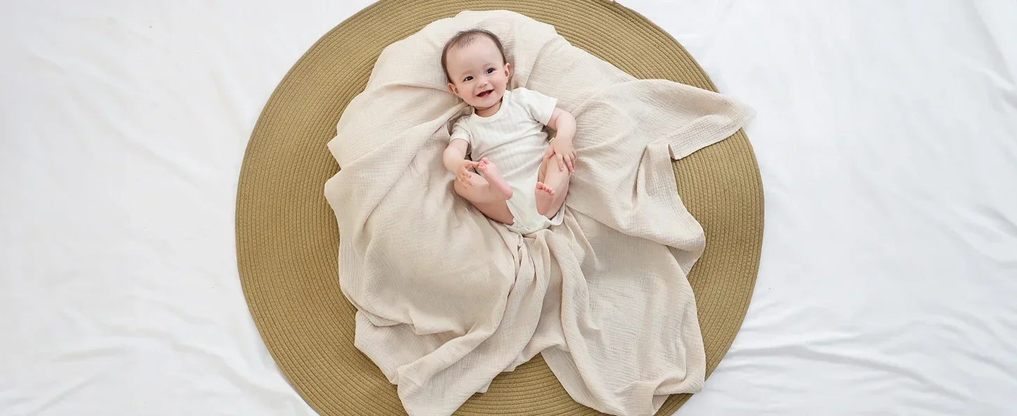 Pure Cotton Newborn Baby Towel & Blanket – Ultra-Soft, Safe, All-Season Comfort