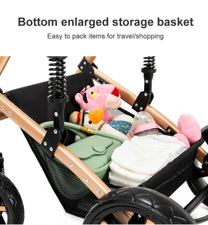 LuxyBaby™ GrandCruise 3-in-1 Modular Stroller System — The Art of Comfortable Elegance