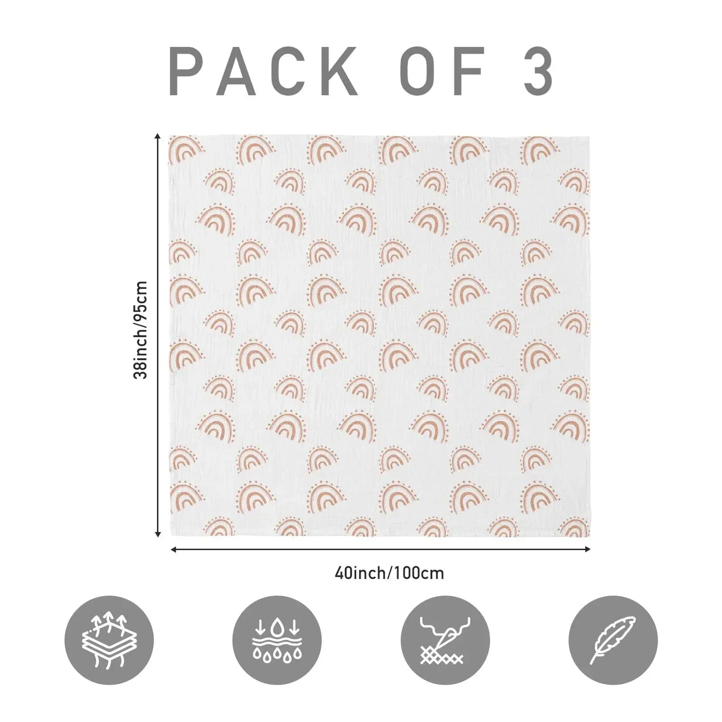 Pure Cotton Newborn Baby Towel & Blanket – Ultra-Soft, Safe, All-Season Comfort