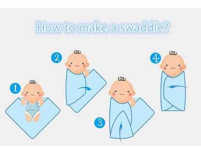 4-Layer 100% Cotton Muslin Baby Blanket – Multi-Use Swaddle, Towel & Cover (100×100 cm, Unisex, All Seasons)