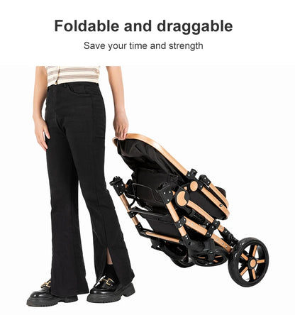 LuxyBaby™ GrandCruise 3-in-1 Modular Stroller System — The Art of Comfortable Elegance