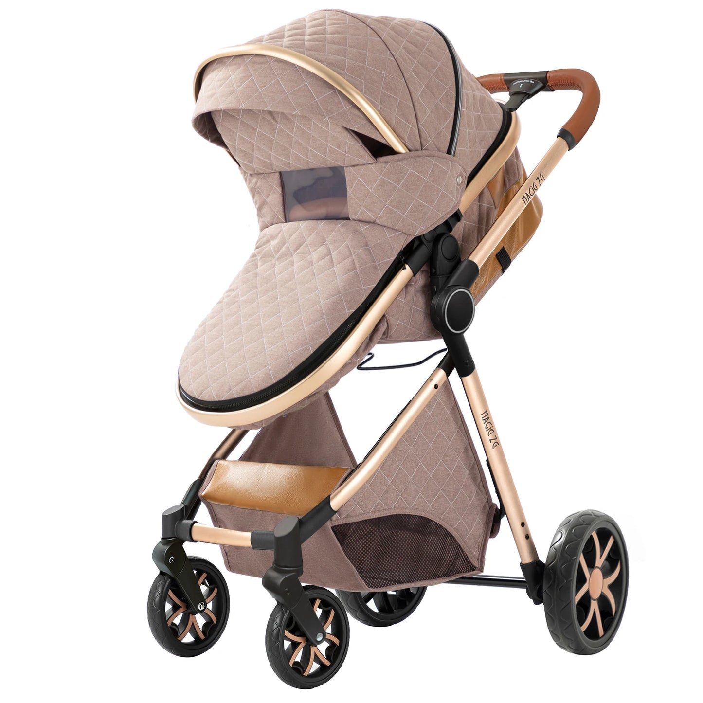 Lightweight Baby Stroller 3 in 1 Multifunctional High Landscape Baby Stroller