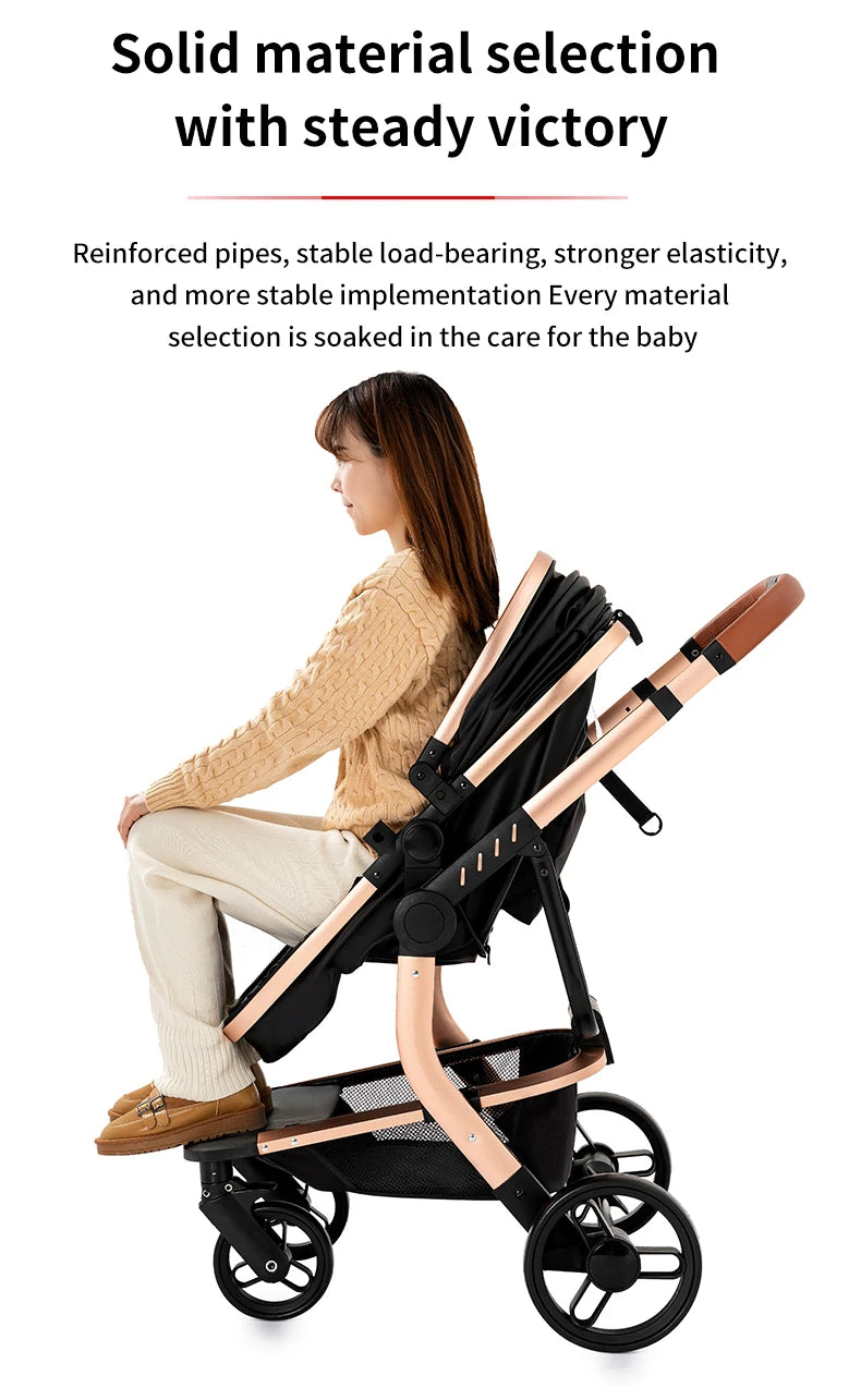 LuxyBaby™ Magna Elite Convertible Stroller — Where Luxury Meets Engineering Precision