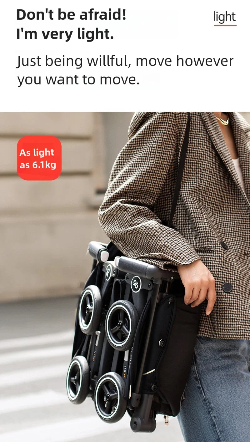 LuxyBaby™ x gb Pockit 3H Ultra Portable Stroller — Redefining Mobility in Style
