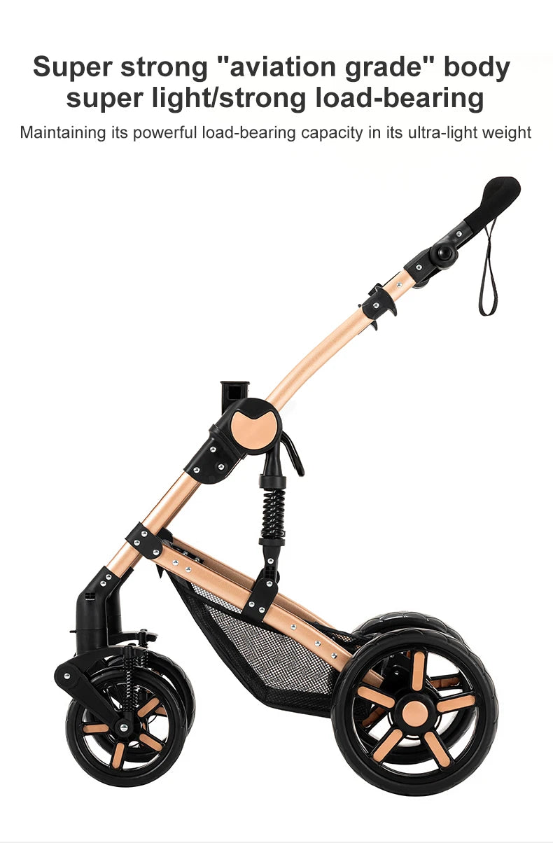 LuxyBaby™ Imperial 3-in-1 Travel System — The Complete Luxury Stroller Experience