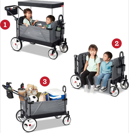 LuxyBaby™ Atlas Comfort Wagon — The All-Terrain Luxury Ride for Modern Families
