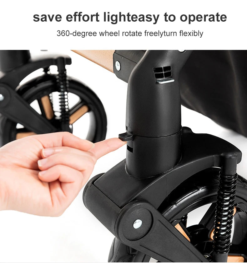 LuxyBaby™ Imperial 3-in-1 Travel System — The Complete Luxury Stroller Experience