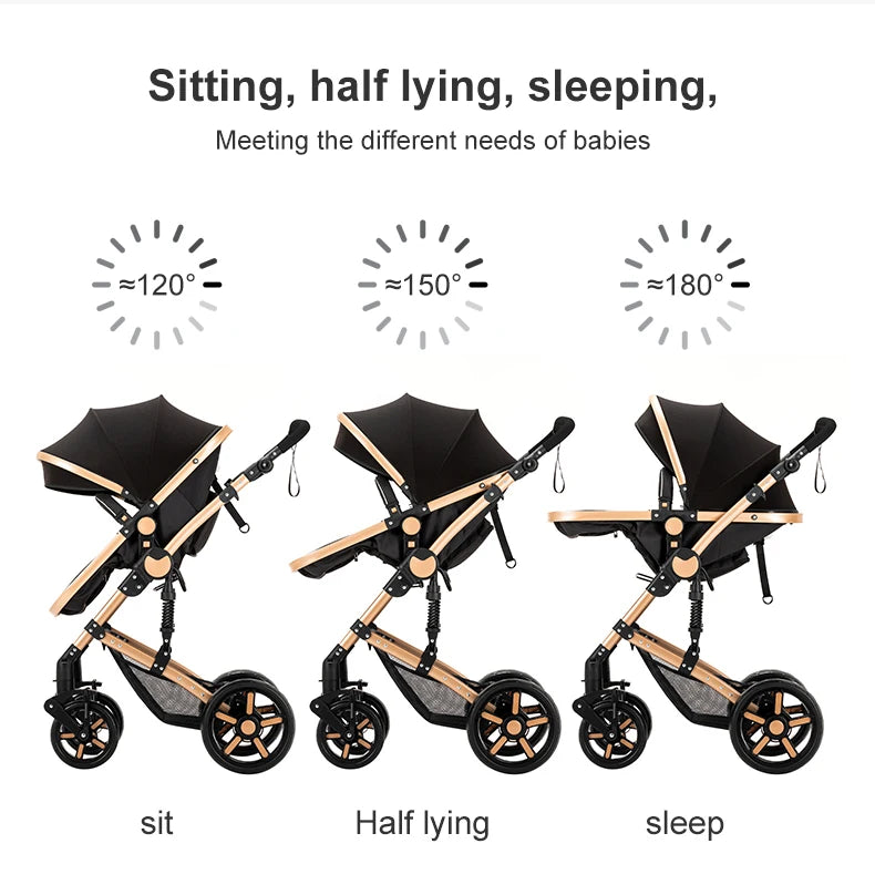 LuxyBaby™ GrandCruise 3-in-1 Modular Stroller System — The Art of Comfortable Elegance