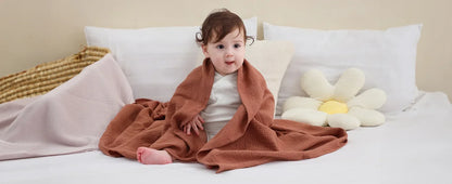 Pure Cotton Newborn Baby Towel & Blanket – Ultra-Soft, Safe, All-Season Comfort