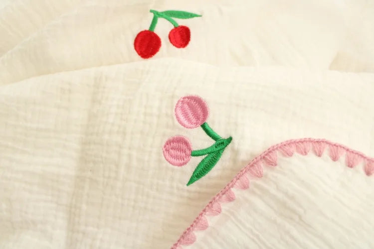 4-Layer 100% Cotton Muslin Baby Blanket – Multi-Use Swaddle, Towel & Cover (100×100 cm, Unisex, All Seasons)