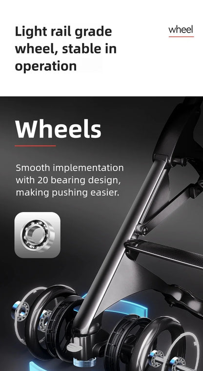 LuxyBaby™ x gb Pockit 3H Ultra Portable Stroller — Redefining Mobility in Style