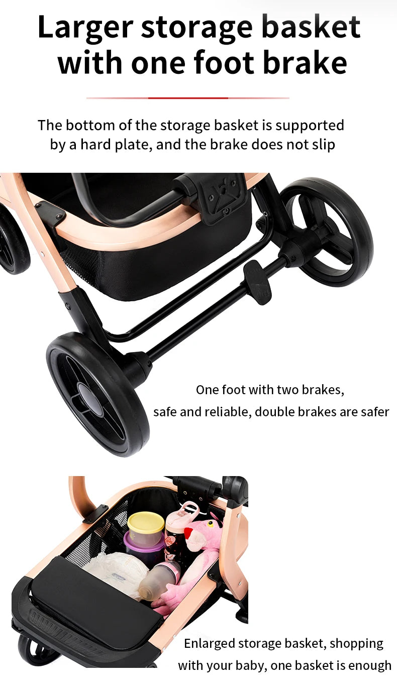 LuxyBaby™ Magna Elite Convertible Stroller — Where Luxury Meets Engineering Precision