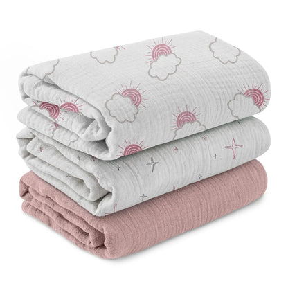 Pure Cotton Newborn Baby Towel & Blanket – Ultra-Soft, Safe, All-Season Comfort