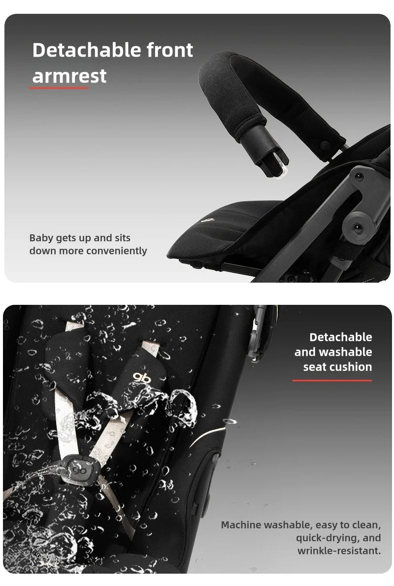 LuxyBaby™ x gb Pockit 3H Ultra Portable Stroller — Redefining Mobility in Style