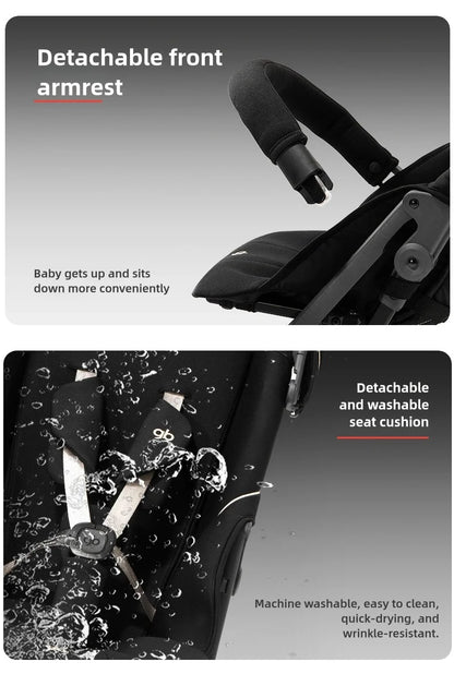 LuxyBaby™ x gb Pockit 3H Ultra Portable Stroller — Redefining Mobility in Style