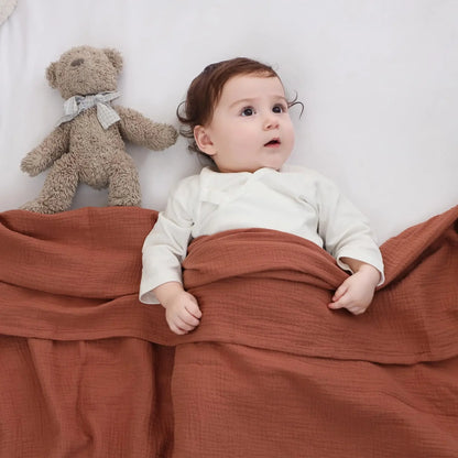 Pure Cotton Newborn Baby Towel & Blanket – Ultra-Soft, Safe, All-Season Comfort