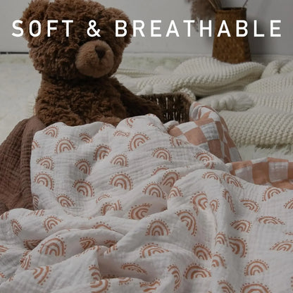 Pure Cotton Newborn Baby Towel & Blanket – Ultra-Soft, Safe, All-Season Comfort