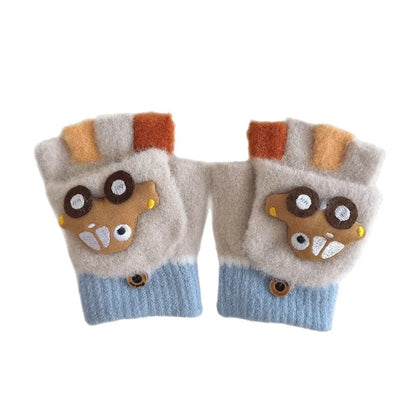 Soft Polyester Baby Girl Mittens – Warm, Lightweight, Solid Color Gloves (1–4 Years)