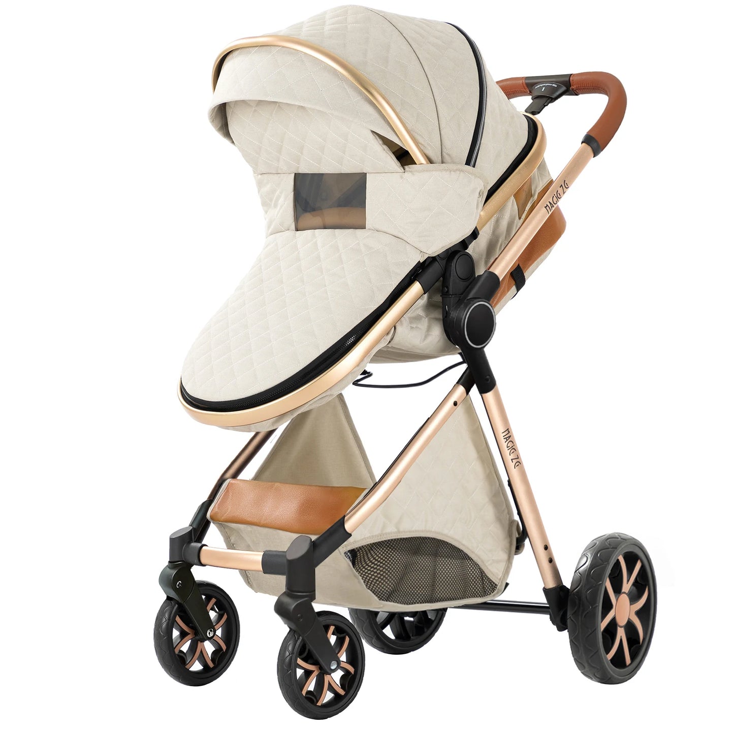 Lightweight Baby Stroller 3 in 1 Multifunctional High Landscape Baby Stroller