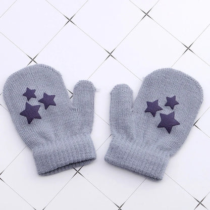 Soft Cotton Baby Mittens – Comfortable, Breathable, Geometric Pattern (1–3 Years)
