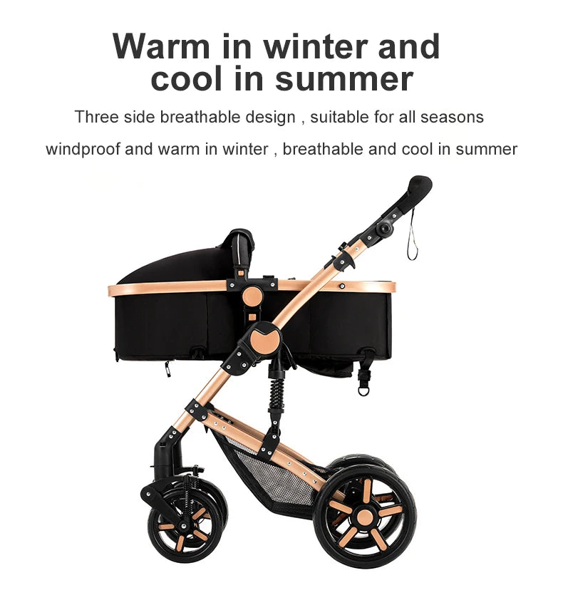 LuxyBaby™ GrandCruise 3-in-1 Modular Stroller System — The Art of Comfortable Elegance