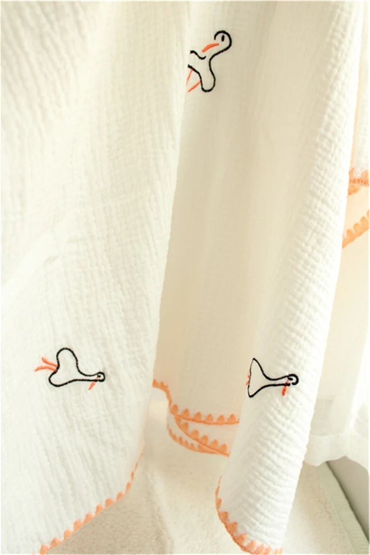 4-Layer 100% Cotton Muslin Baby Blanket – Multi-Use Swaddle, Towel & Cover (100×100 cm, Unisex, All Seasons)