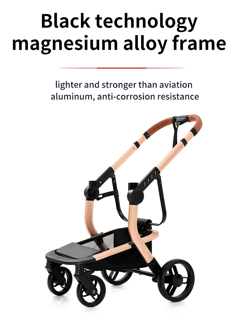 LuxyBaby™ Magna Elite Convertible Stroller — Where Luxury Meets Engineering Precision