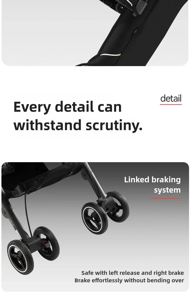 LuxyBaby™ x gb Pockit 3H Ultra Portable Stroller — Redefining Mobility in Style