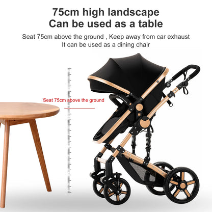 LuxyBaby™ GrandCruise 3-in-1 Modular Stroller System — The Art of Comfortable Elegance