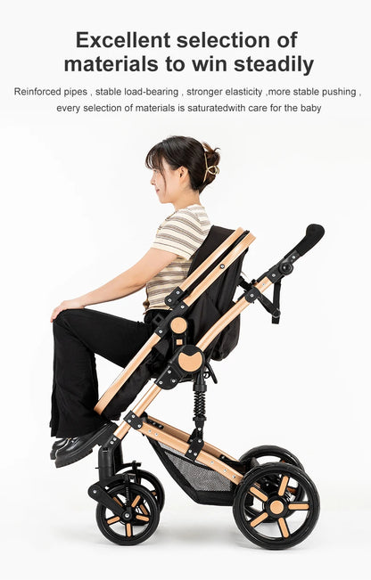 LuxyBaby™ GrandCruise 3-in-1 Modular Stroller System — The Art of Comfortable Elegance