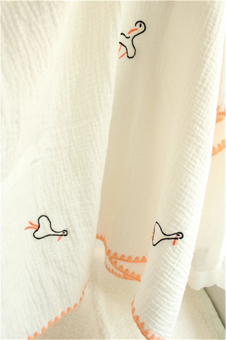 4-Layer 100% Cotton Muslin Baby Blanket – Multi-Use Swaddle, Towel & Cover (100×100 cm, Unisex, All Seasons)