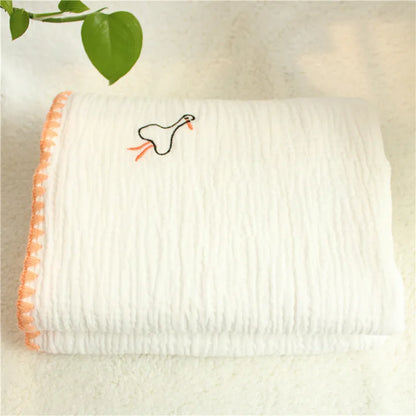 4-Layer 100% Cotton Muslin Baby Blanket – Multi-Use Swaddle, Towel & Cover (100×100 cm, Unisex, All Seasons)