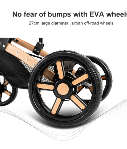 LuxyBaby™ GrandCruise 3-in-1 Modular Stroller System — The Art of Comfortable Elegance