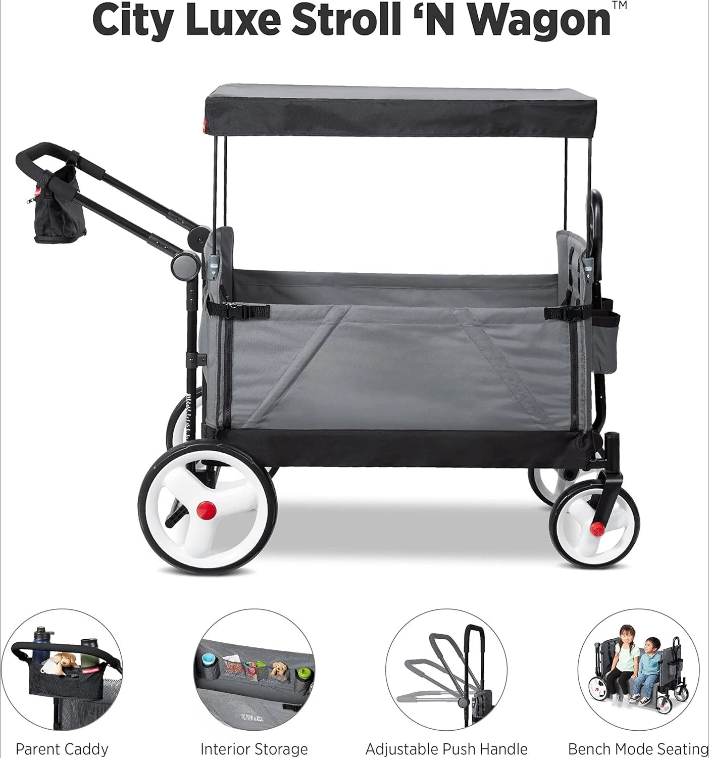 LuxyBaby™ Atlas Comfort Wagon — The All-Terrain Luxury Ride for Modern Families