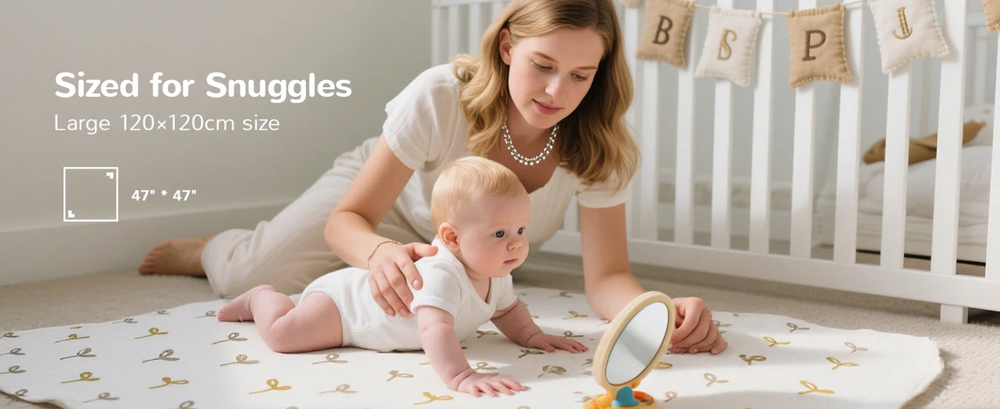 Cotton & Bamboo Fiber Toddler Towel – Ultra-Soft, Cartoon Design, All-Season Comfort (1–3 Years)