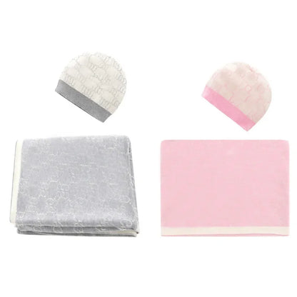 Baby Blanket + Hat Set – Cotton, Soft, Warm & Breathable (120×85 cm, Windproof, Unisex)