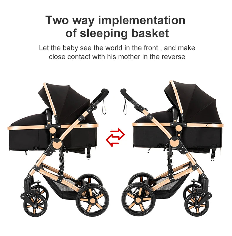LuxyBaby™ Imperial 3-in-1 Travel System — The Complete Luxury Stroller Experience