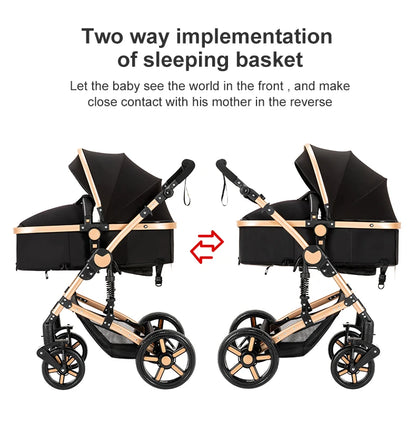 LuxyBaby™ GrandCruise 3-in-1 Modular Stroller System — The Art of Comfortable Elegance