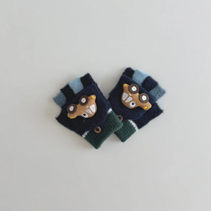 Soft Polyester Baby Girl Mittens – Warm, Lightweight, Solid Color Gloves (1–4 Years)