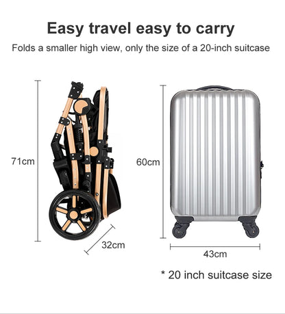 LuxyBaby™ GrandCruise 3-in-1 Modular Stroller System — The Art of Comfortable Elegance