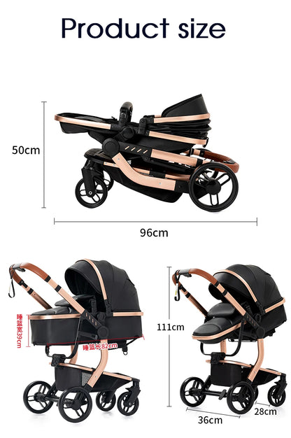 LuxyBaby™ Magna Elite Convertible Stroller — Where Luxury Meets Engineering Precision