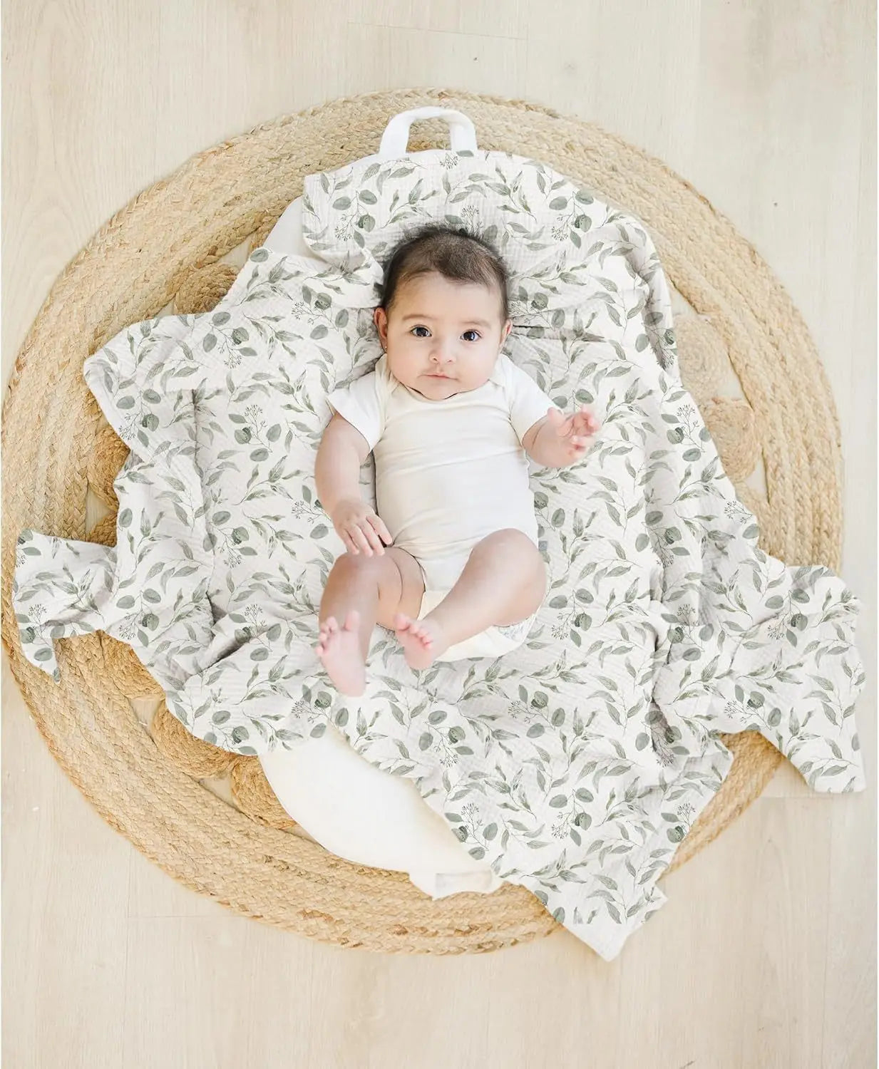 Soft Cotton Baby Swaddle Blanket – Solid Color, 0–12 Months (Spring & Autumn)