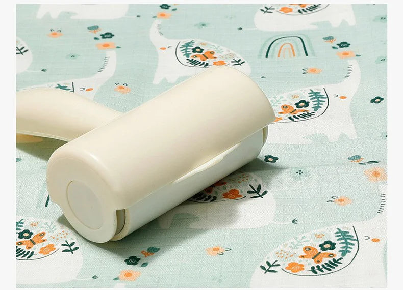 Muslin Cotton & Bamboo Double-Gauze Baby Blanket – 125×125 cm, Soft, Breathable & Cartoon Print