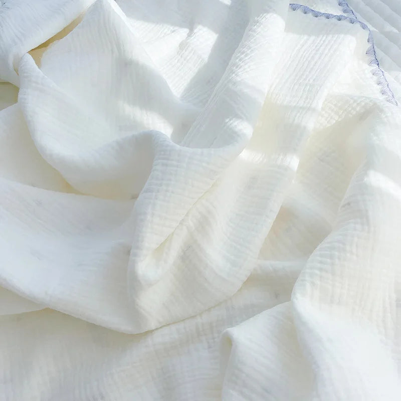 4-Layer 100% Cotton Muslin Baby Blanket – Multi-Use Swaddle, Towel & Cover (100×100 cm, Unisex, All Seasons)