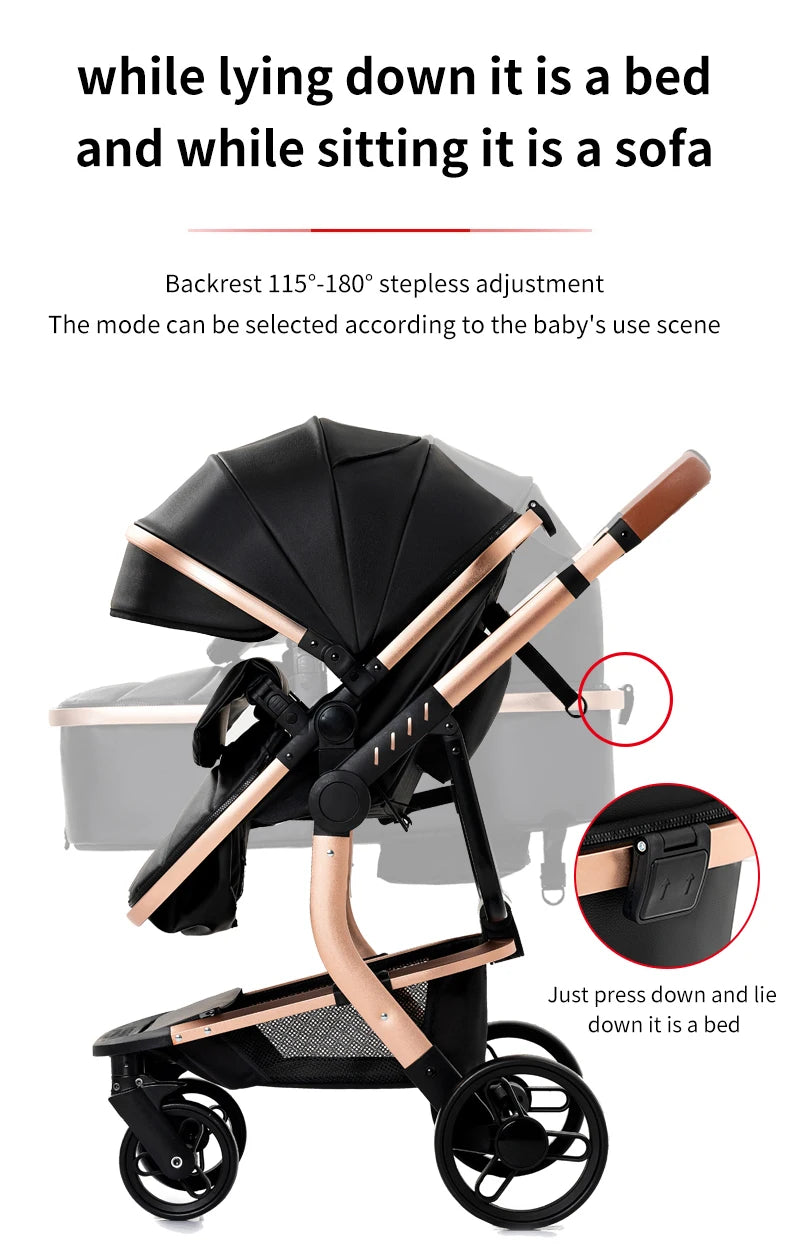 LuxyBaby™ Magna Elite Convertible Stroller — Where Luxury Meets Engineering Precision